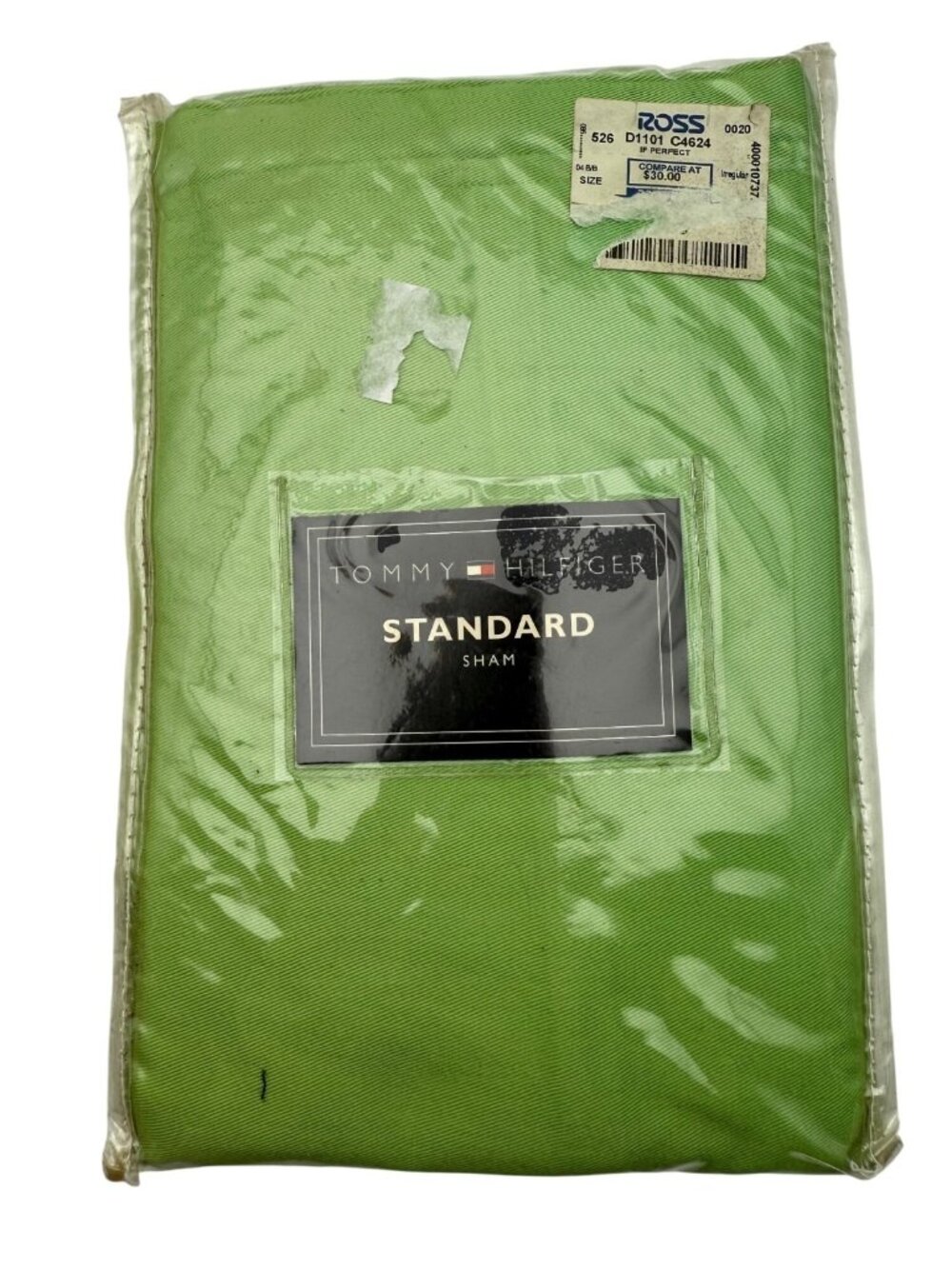 Tommy Hilfiger Standard Sham Lime Green Hilfiger Classics Chino 100% Cotton